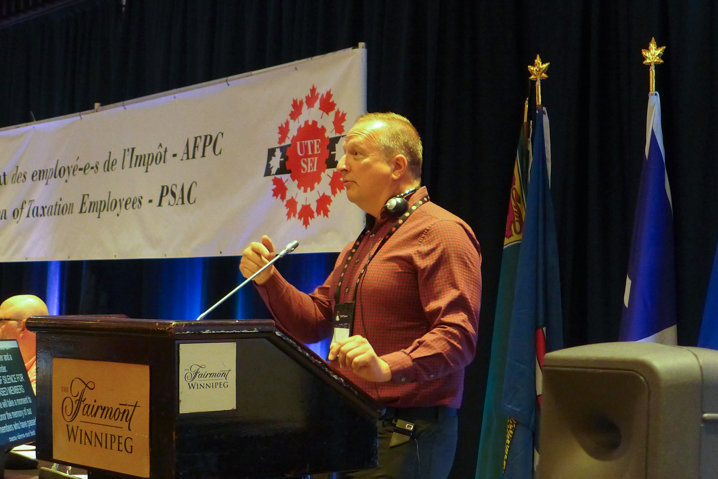 Kevin Rebeck, President of the Manitoba Federation of Labour