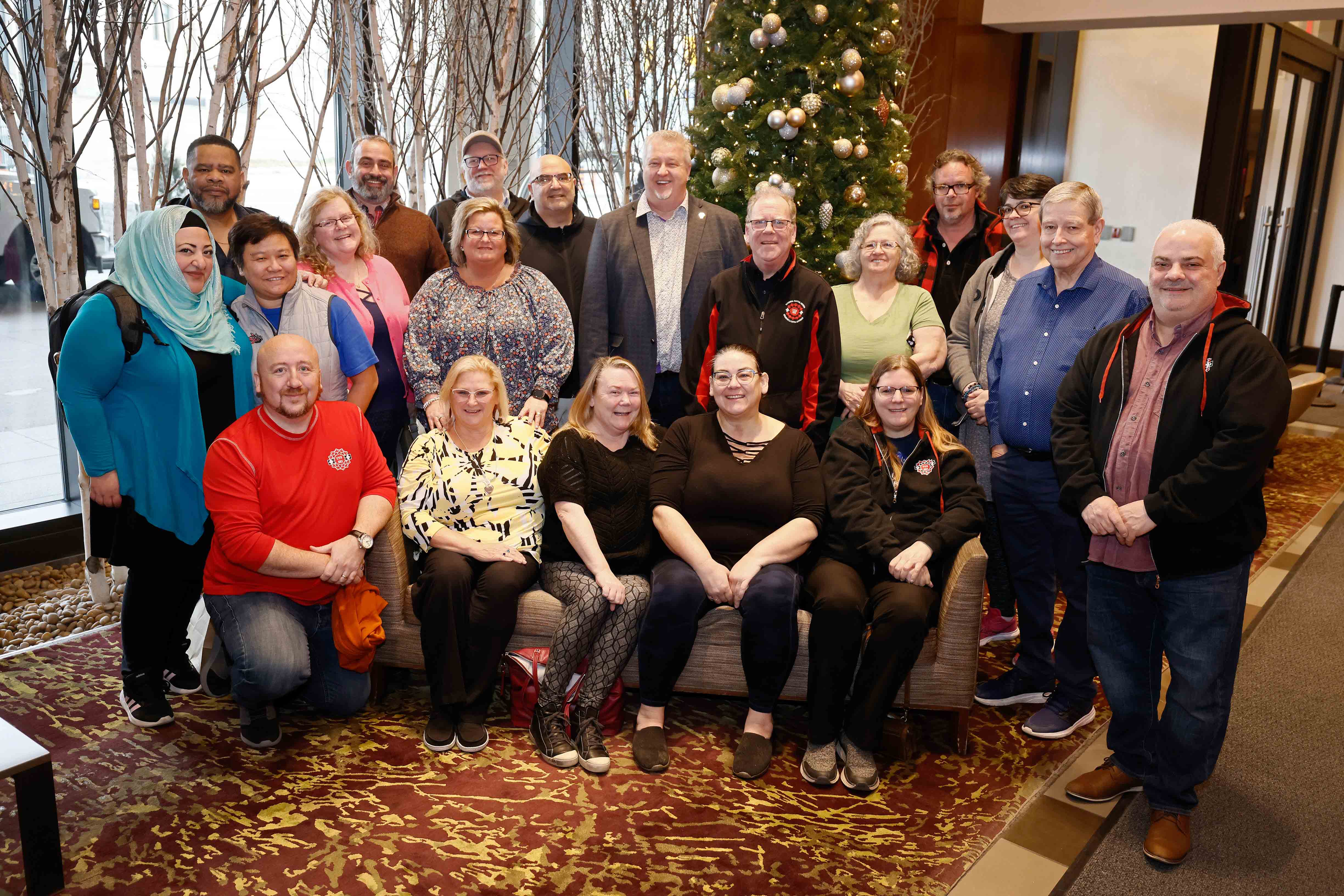 group photo of UTE members at the leadership training