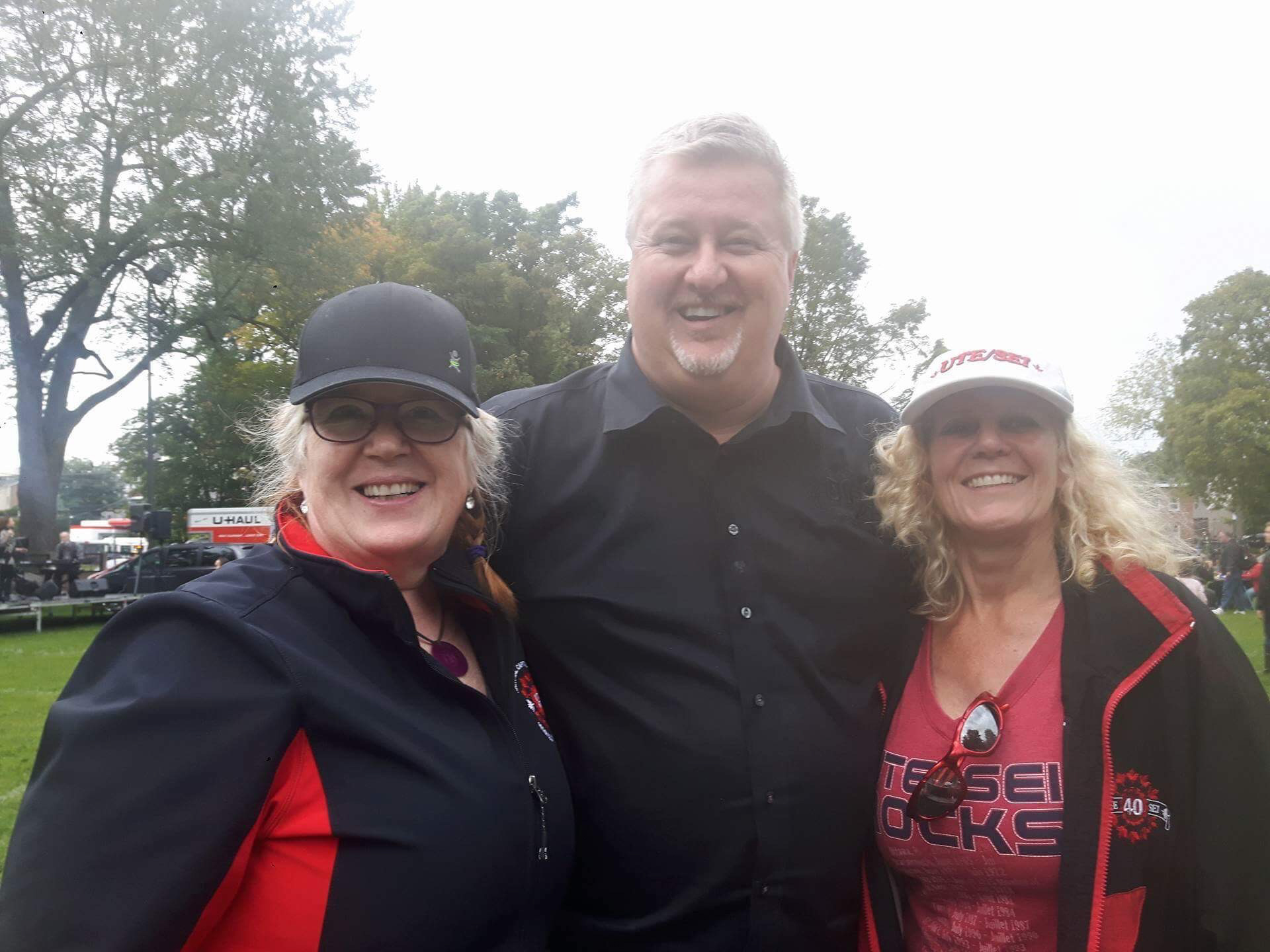 Christina Lamothe - déléguée, Marc Brière - président national, Linda Koenders - VPR RCN