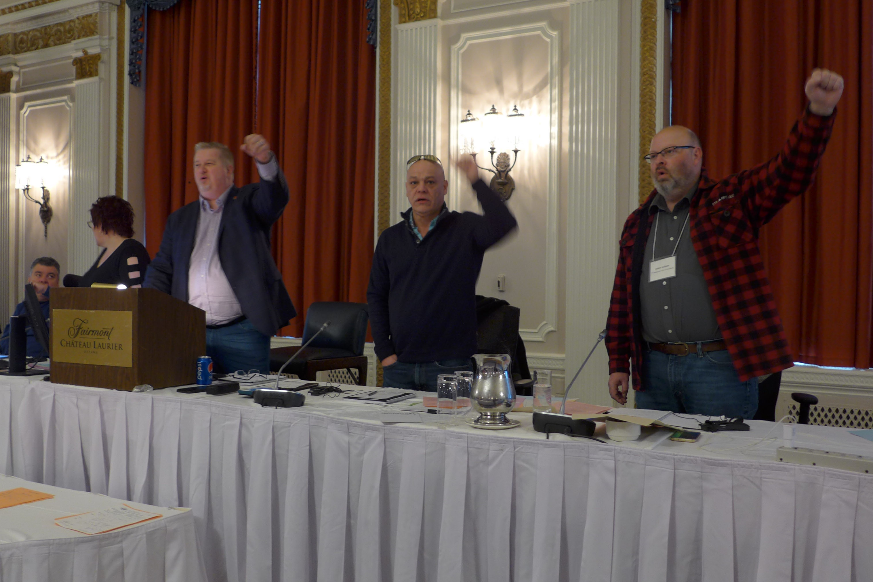 Président national - Marc Brière, 1er vice-président national - Doug Gaetz, 2ième vice-président national - Adam Jackson