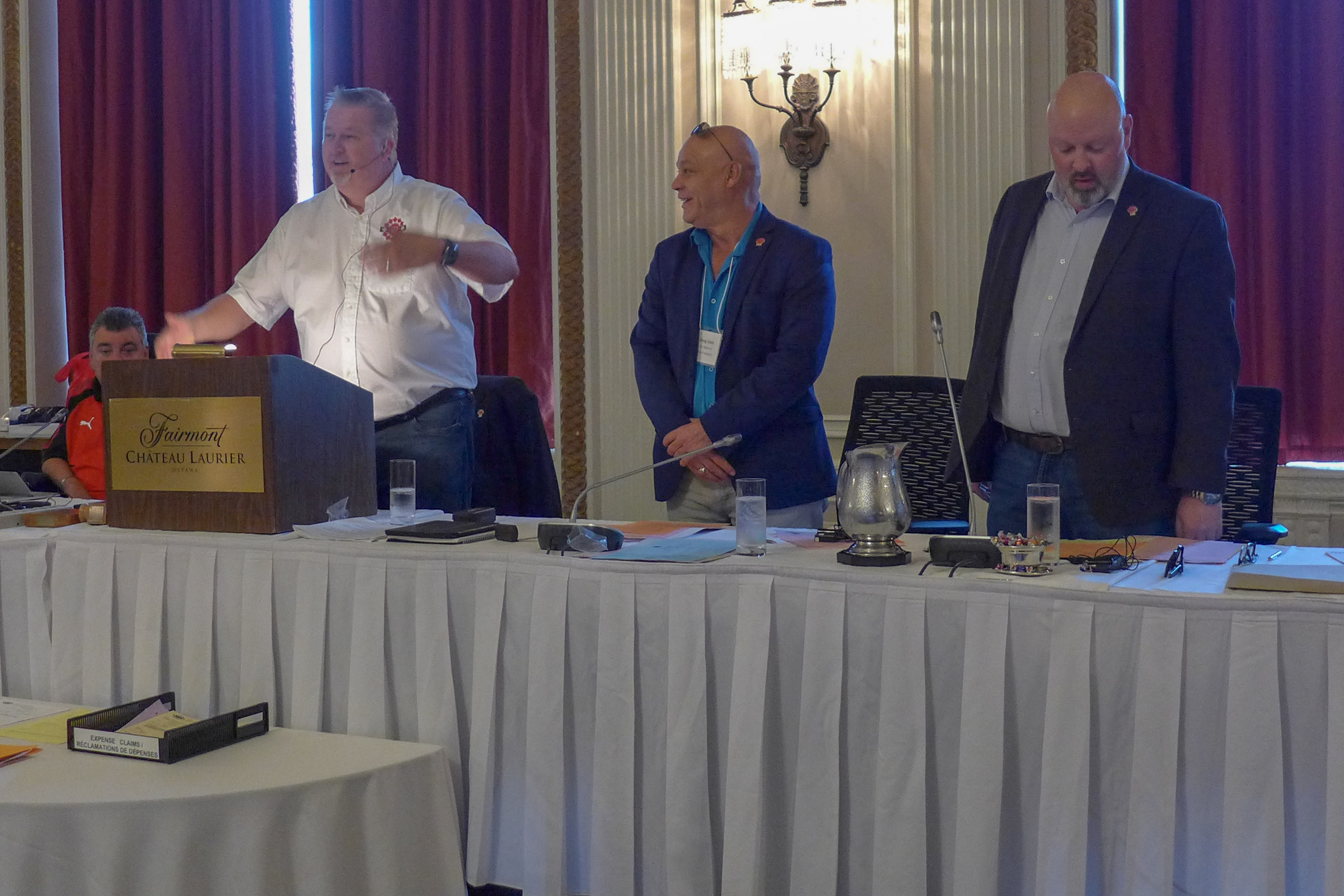 Marc Brière - National President, Doug Gaetz - 1st National Vice-President, Adam Jackson - 2nd National Vice-President
