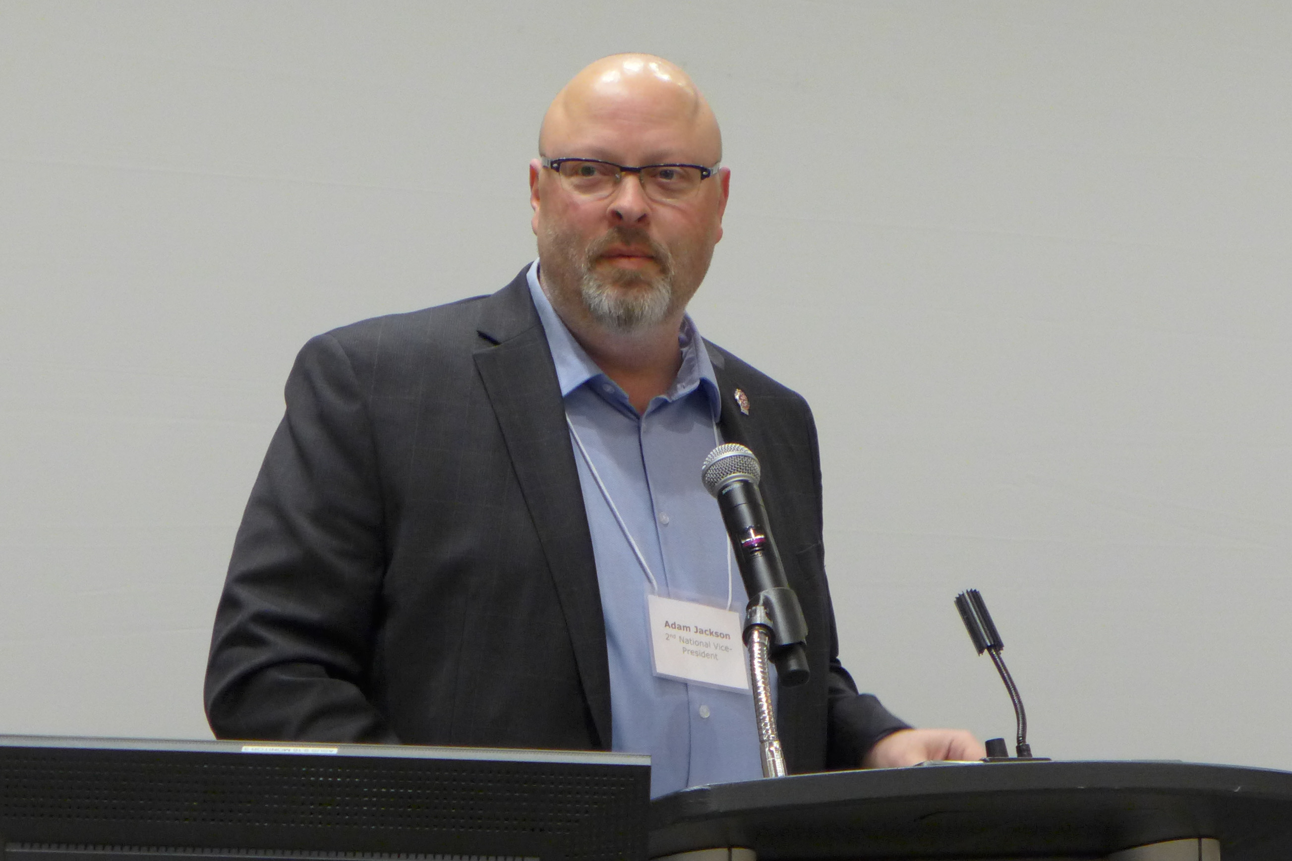 Adam Jackson, président du Comité de négociation