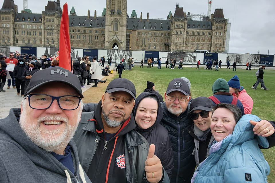 Bargaining team members: Jamie vanSydenborgh, Eddy Aristil, Andria Cullen, Brian Oldford, Kimberley Koch, Ashley Green