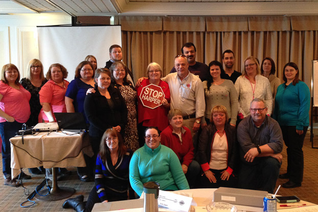 les participants du cours sur la dotation avec Robyn Benson 