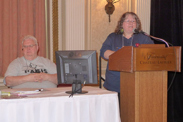 Denis Lalancette, VPR Québec; Madonna Gardiner, 2ième Vice-présidente nationale 