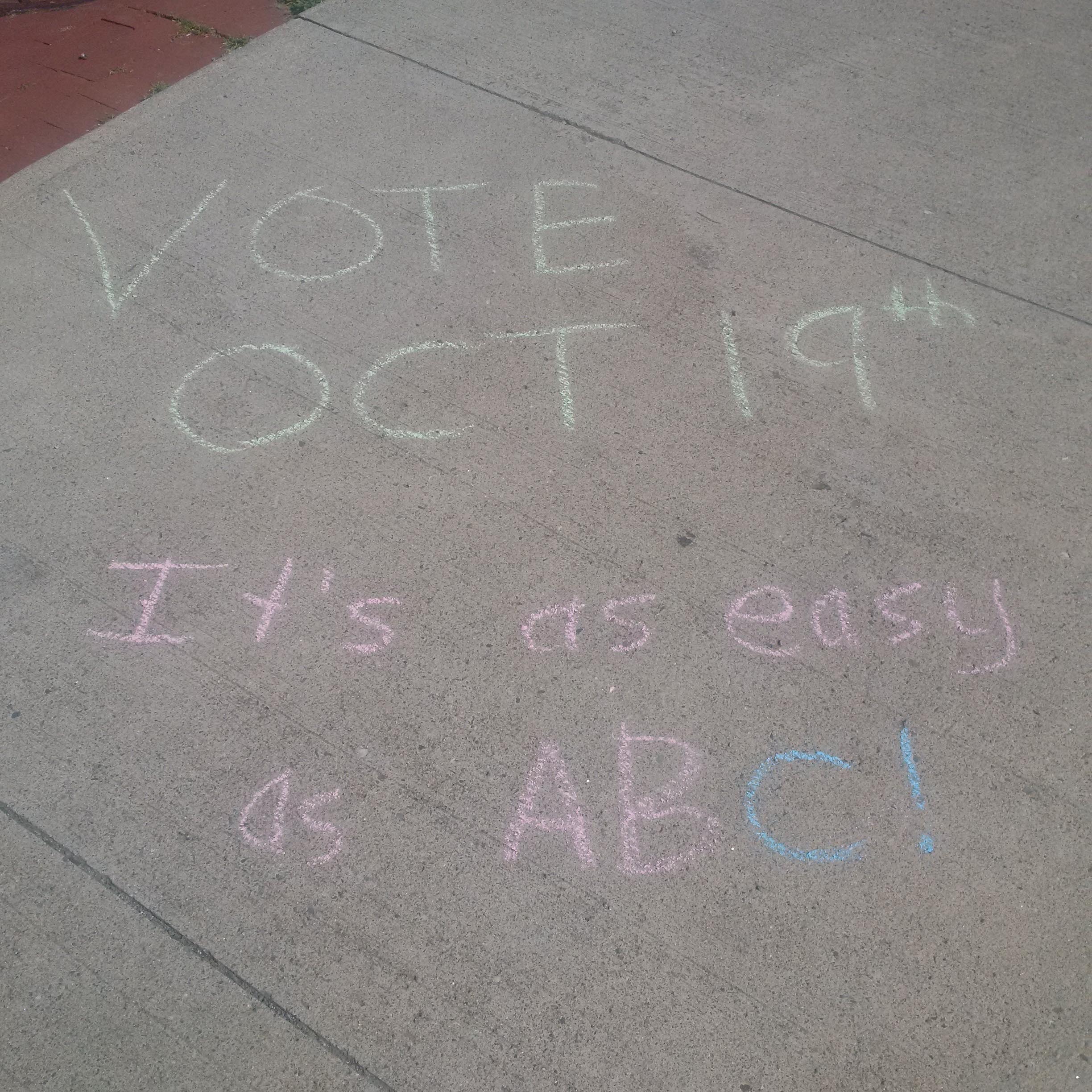 Votez le 19 octobre, c'est aussi simple qu'ABC!