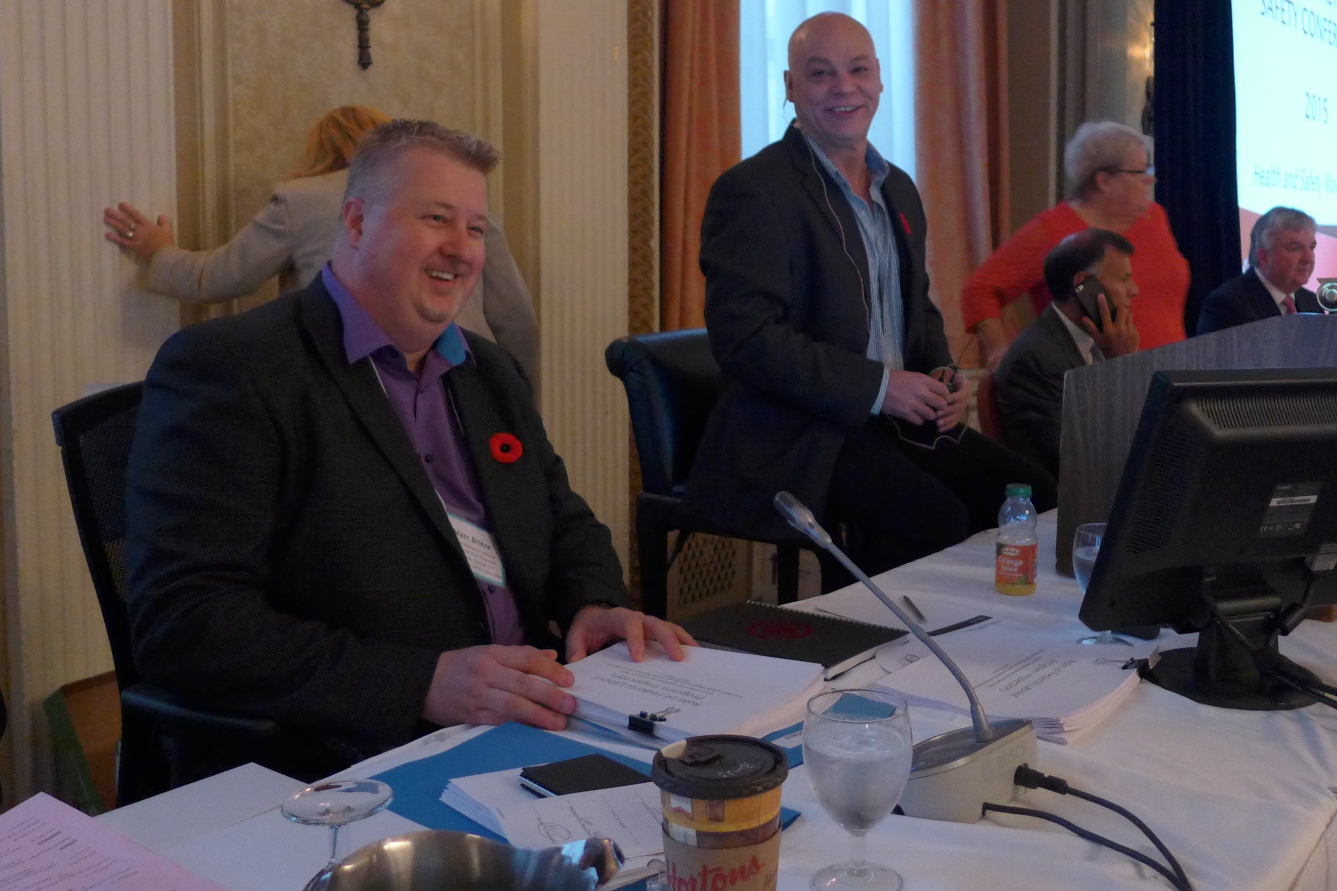 1er Vice-président national Marc Brière et VPR Doug Gaetz