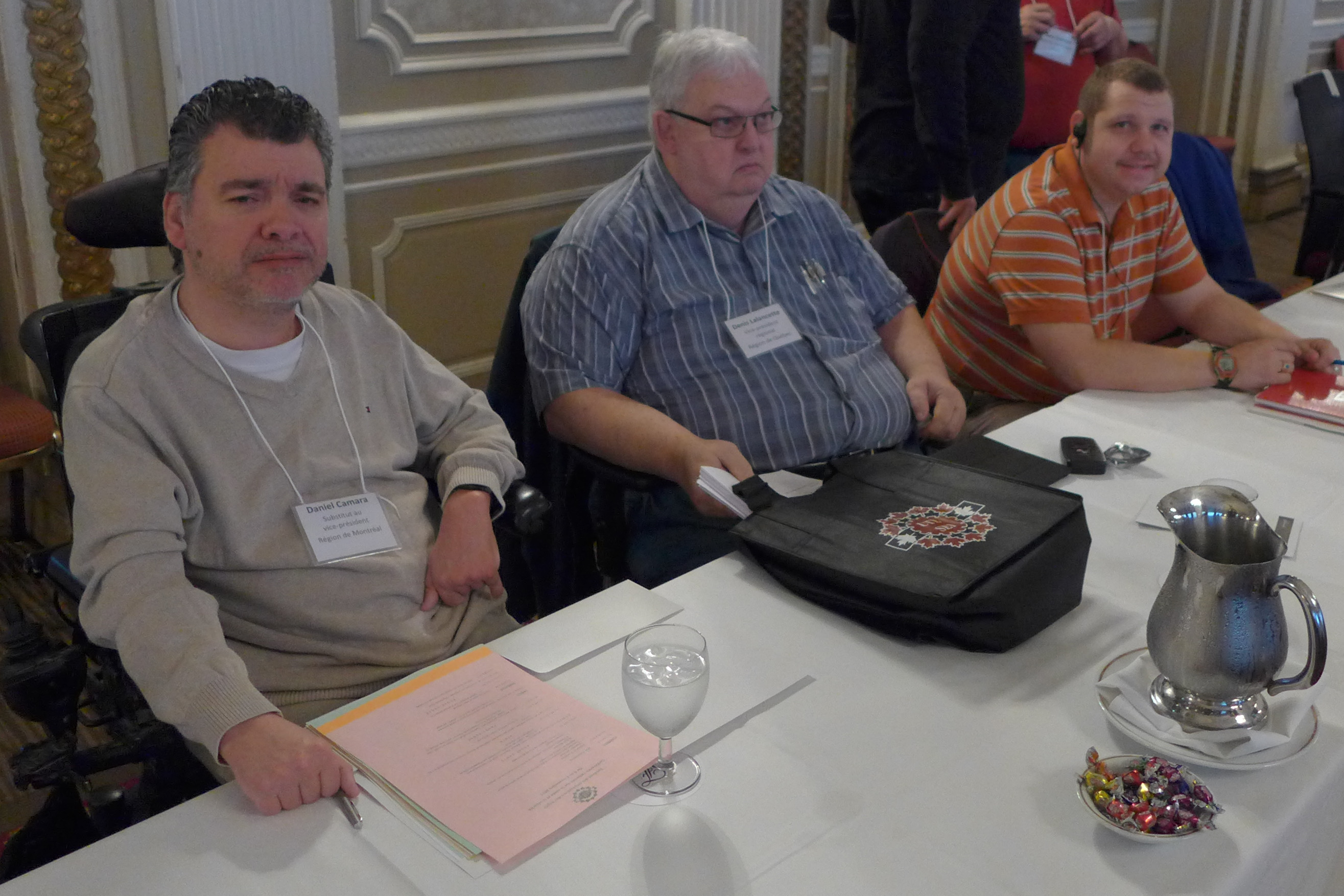 VPRs Daniel Camara, Denis Lalancette et and Ken Bye