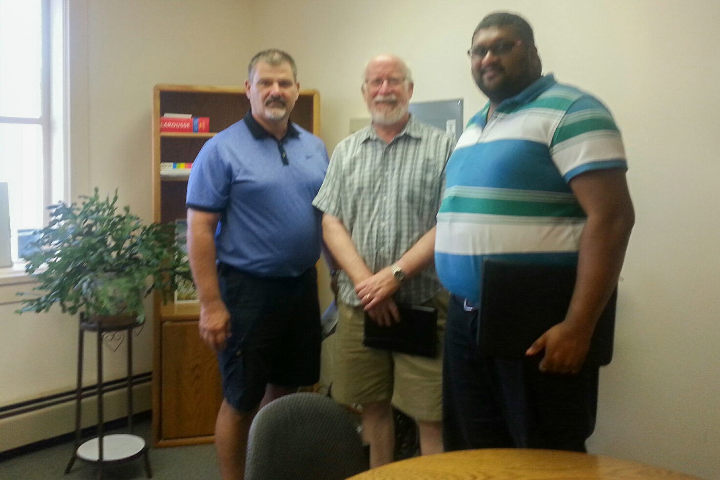 Local president - Derek Johannson, MP Richard Cannings, Local VP - Shiv Reddy