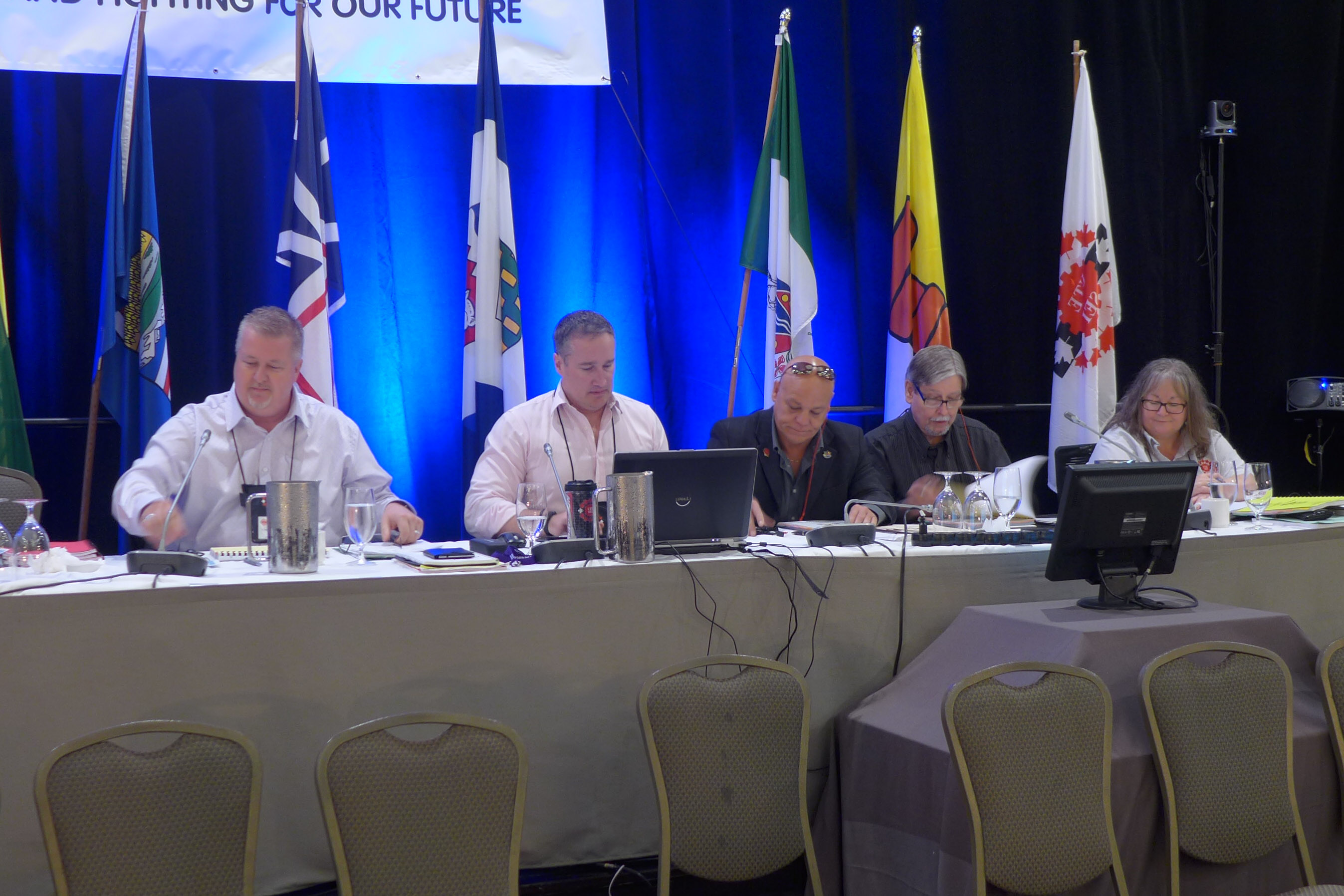 Comité des résolutions des finances - Marc Brière, Liam Merrigan, Doug Gaetz, Gary Esslinger