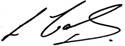 signature de Linda Cassidy