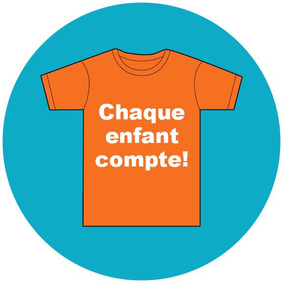 chandail orange - chaque enfant compte!