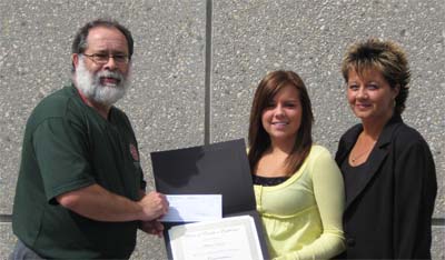 presentation to Stephanie Lombaert