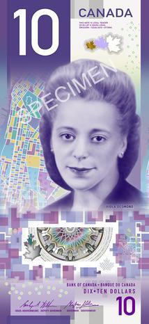 $10 avec l'image de Viola Desmond